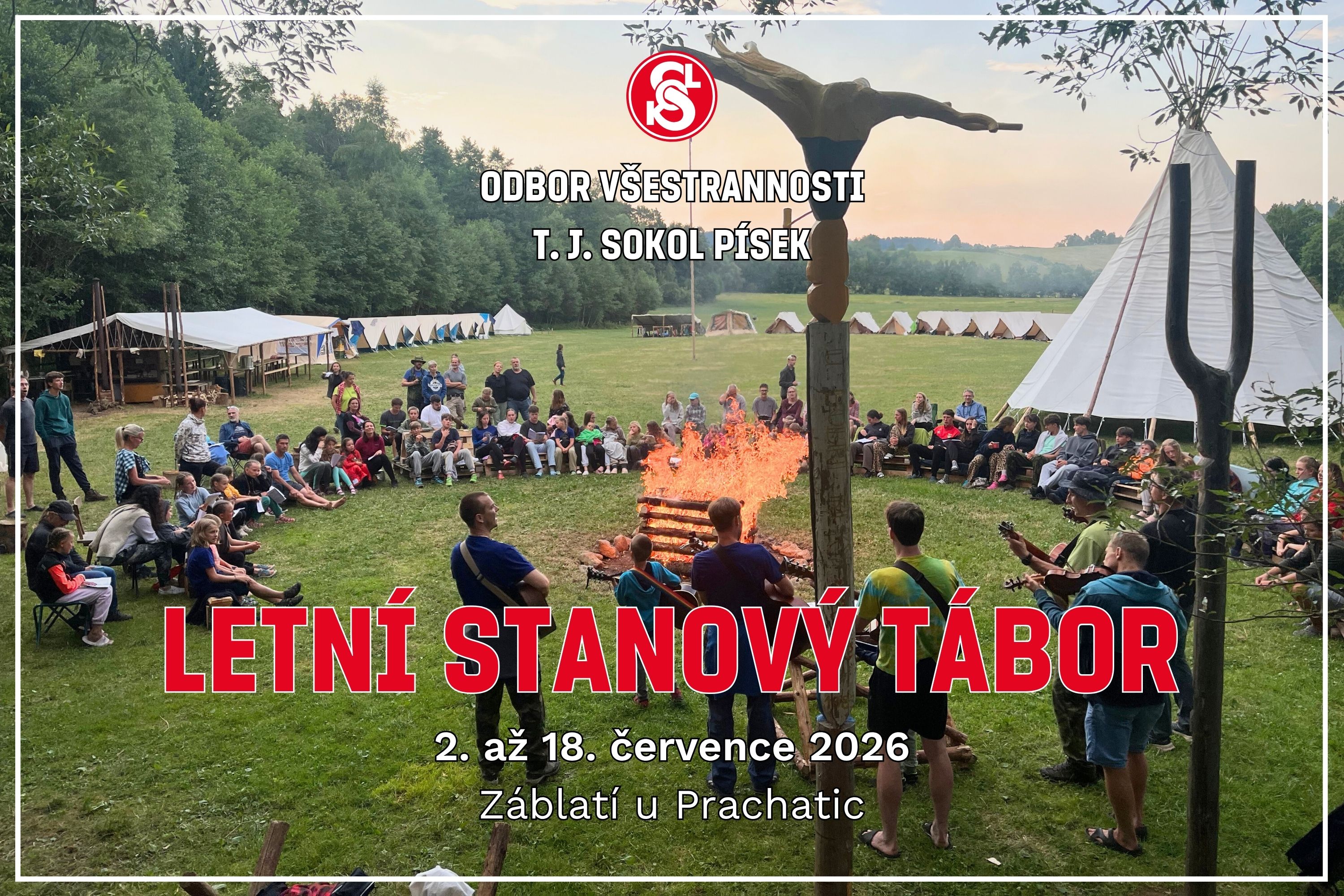 Plakát - stanový tábor 2026